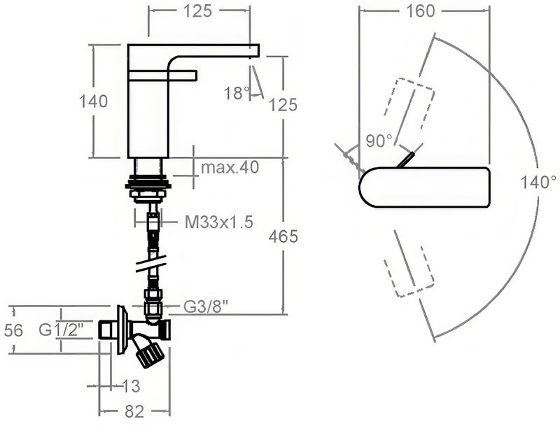 Смеситель для раковины Ramonsoler Arola 2601, хром