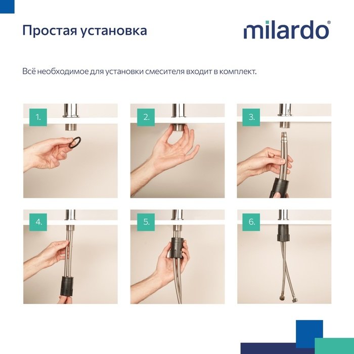 Смеситель для раковины Milardo Demi
