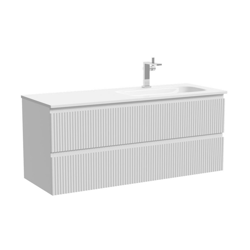 Тумба для ванной подвесная Sancos Snob R правая 1195х445х500, SNR120RW