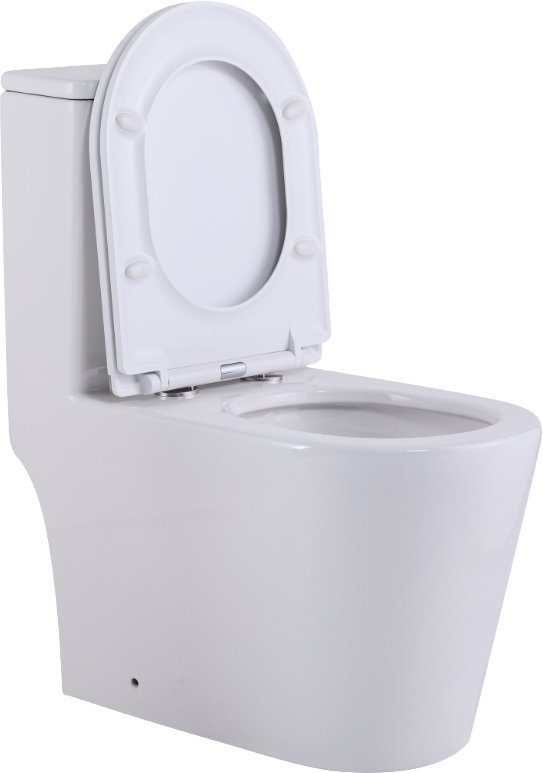 Унитаз-моноблок напольный SantiLine SL-5029, белый, микролифт