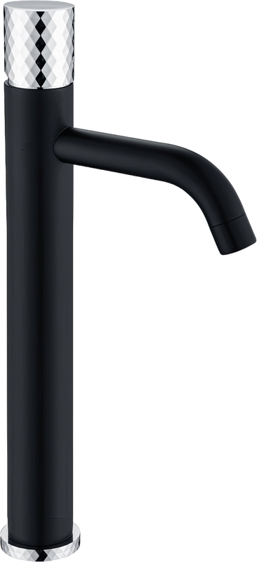Смеситель для раковины Boheme Stick 122-BCR, black diamond chrome