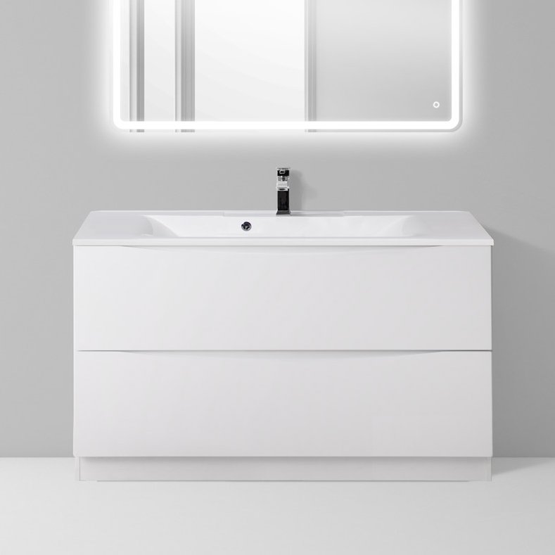 Тумба под раковину без столешницы BelBagno Marino 100 bianco lucido, напольная