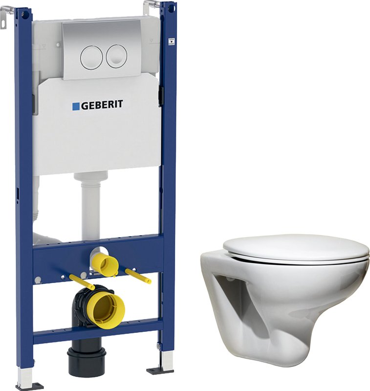 Комплект Унитаз подвесной Roca Mateo 346200000 с микролифтом + Инсталляция Geberit Duofix Delta 458.124.21.1 3 в 1 с кнопкой смыва, хром