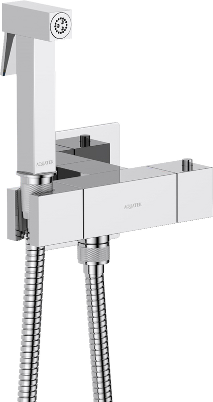 Гигиенический душ AQUATEK Либра AQ1028CR, со смесителем, С ВНУТРЕННЕЙ ЧАСТЬЮ, хром