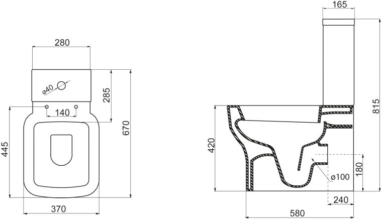 Унитаз-компакт напольный BelBagno Vaso BB127CP