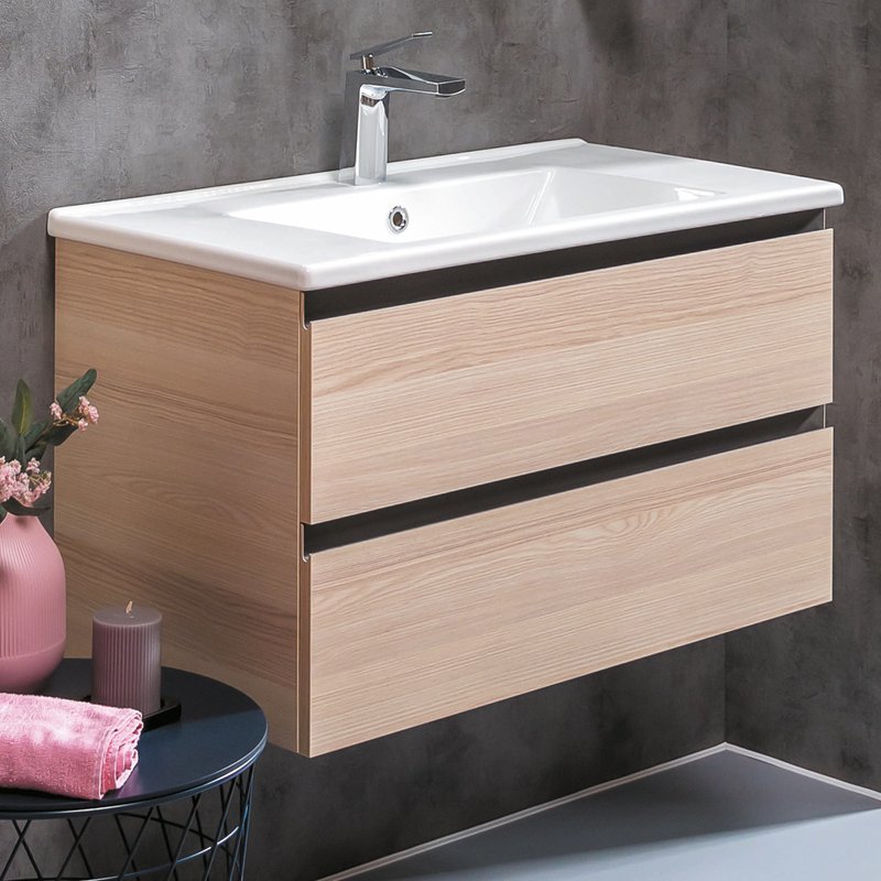 Тумба под раковину без столешницы Armadi Art Capolda 85 light wood