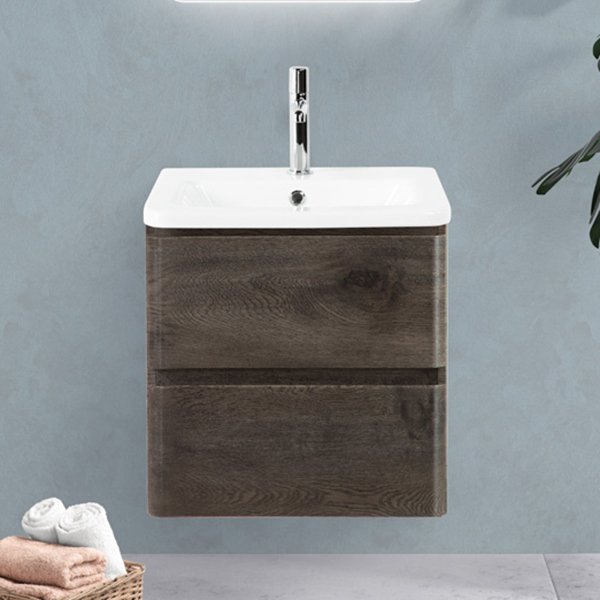 Тумба под раковину без столешницы BelBagno Albano-Cer 50 подвесная, robere nature grigio