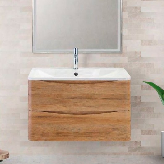 Тумба под раковину без столешницы BelBagno Acqua 80 подвесная, rovere rustico