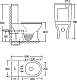 Унитаз-компакт напольный SantiLine SL-5044, белый