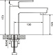 Смеситель для раковины Rose R18C R1801C-1, белый