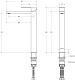 Смеситель Cezares Slider SLIDER-LC-NOP-W0, матовый черный