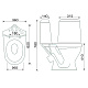 Унитаз-компакт напольный Gesso W101 Home De Luxe 9012356