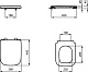 Крышка-сиденье Ideal Standard I.life A T453101 белая