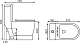 Унитаз-моноблок напольный EvaGold SM9004A