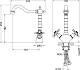 Смеситель для раковины Timo Nelson 0143/03F, черный