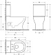 Унитаз-компакт напольный BelBagno Sfera-Tor BB2141CP-TOR/SC