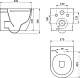 Унитаз подвесной Point Афина PN41041