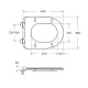 Унитаз-моноблок напольный BelBagno Tre BB673CP-MN-TOR/SC