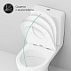 Унитаз-компакт напольный AM.PM Gem C908607SC