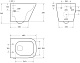 Унитаз подвесной BelBagno Due BB3103CHR-BS/SC
