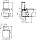 Унитаз-компакт напольный Ideal Standard Tesi T371701