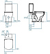 Унитаз-компакт напольный Ideal Standard Tesi AquaBlade T008701