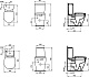 Унитаз-компакт напольный Ideal Standard Connect space Connect Space E119601