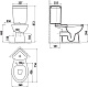 Унитаз-компакт напольный Creavit Corner SD310