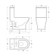 Унитаз-моноблок напольный BelBagno Neon BB8617CPR-MN/SC