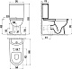 Унитаз-компакт напольный Creavit Selin SL311