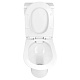 Унитаз-компакт напольный AZARIO Fretta AZ-1223, крышка-сиденье дюропласт, глянцевый белый
