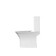 Унитаз-компакт напольный AQUATEK Optima Square AQ4411-00, безободковый, с микролифтом