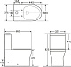 Унитаз-компакт напольный BelBagno Ancona BB1224CPR-P
