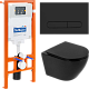 Комплект 4 в 1 BelBagno BB062CHR-MB/BB062SC-MB/BB002-80/BB007-PR-