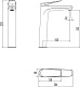 Смеситель для раковины Lemark Bronx LM3709BL, черный
