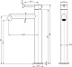 Смеситель для раковины Wonzon & Woghand WW-H1064-CR, хром