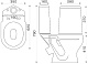 Унитаз-компакт напольный Aringa Рио AR01004WH