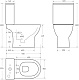 Унитаз-компакт напольный BelBagno Lounge BB045CPR/SC
