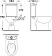 Унитаз-компакт напольный Grohe Bau Ceramic 39349000 39436000, матовый белый
