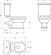 Унитаз-компакт напольный BelBagno Boheme BB115CPR