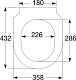 Унитаз приставной напольный Villeroy & Boch Subway 2.0 5602R0R1