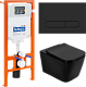 Комплект 4 в 1 BelBagno BB3202CHR-MB/BB3202SC-MB/BB002-80/BB007-