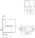 Унитаз-компакт напольный SantiLine SL-5017SM-BD