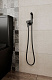 Гигиенический душ Bravat D9151BW-ENG, со смесителем, чёрный