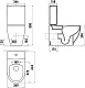 Унитаз-компакт напольный Creavit Mare MA361.00100