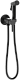 Гигиенический душ Bravat D9151BW-ENG, со смесителем, чёрный