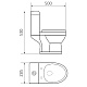 Детский унитаз-моноблок GID Aventura Tr2192-G безободковый, с микролифтом, зеленый