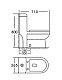 Унитаз-моноблок напольный Stella Polar Кадис KN6171000, белый