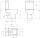 Унитаз-компакт напольный BelBagno Aurora BB8604CPR/SC