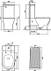 Унитаз-компакт напольный SantiLine SL-5042, белый